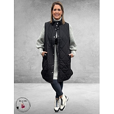 KAFFE CURVE Bodywarmer Malena Black Deep